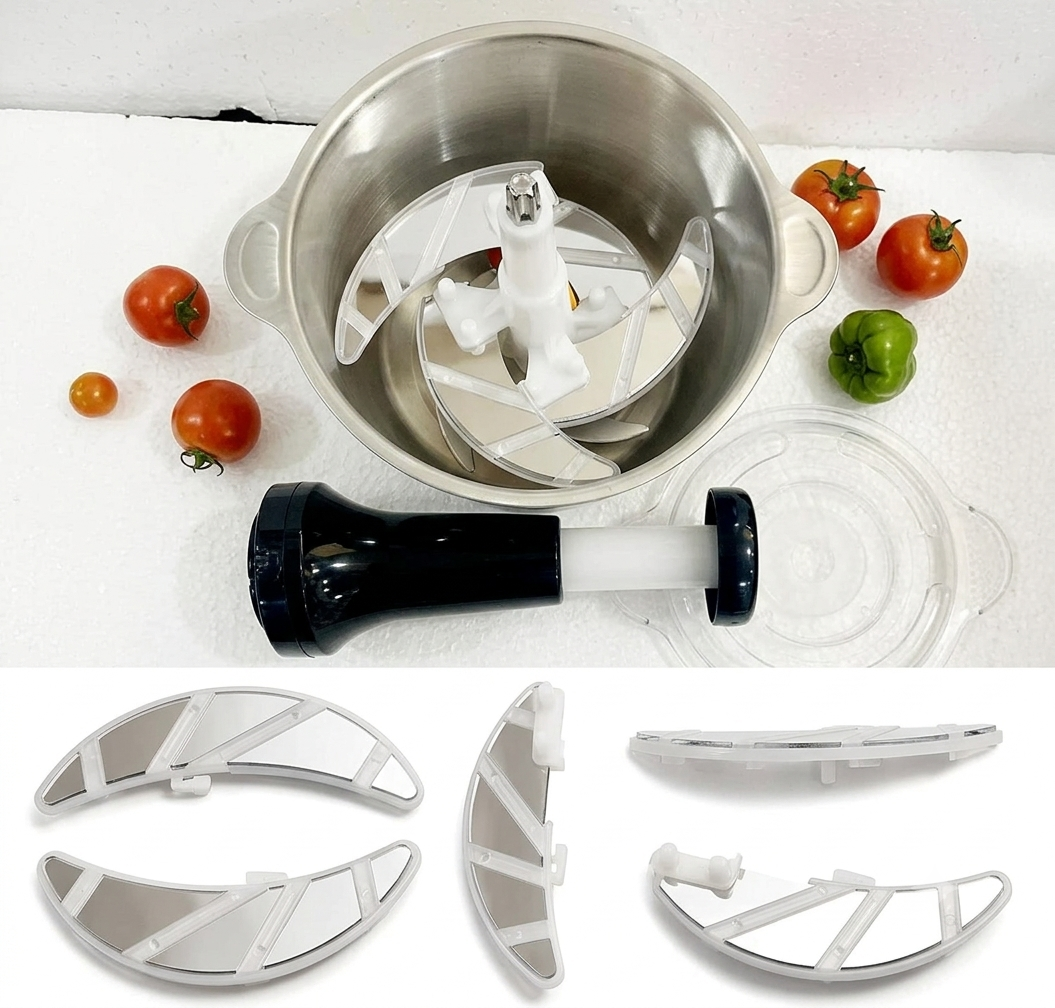 Hand-Press Food Chopper (Stainless Steel)
