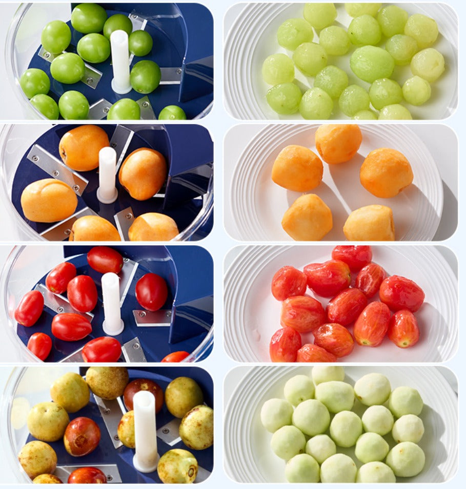 Electric Fruit & Vegetable Peeler – Automatic Grape, Tomato & Garlic Skin Remover